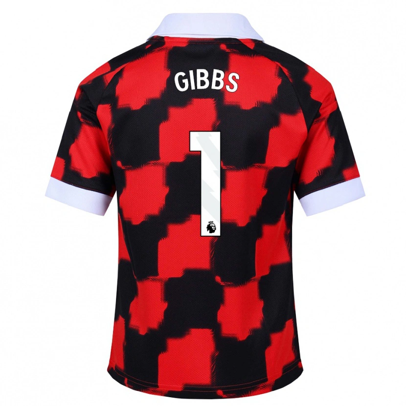 Danxen Dame Frankie Gibbs #1 Rød Hvit Svart Bortetrøye Drakt Trøye 2026/27 Skjorter T-Skjorte