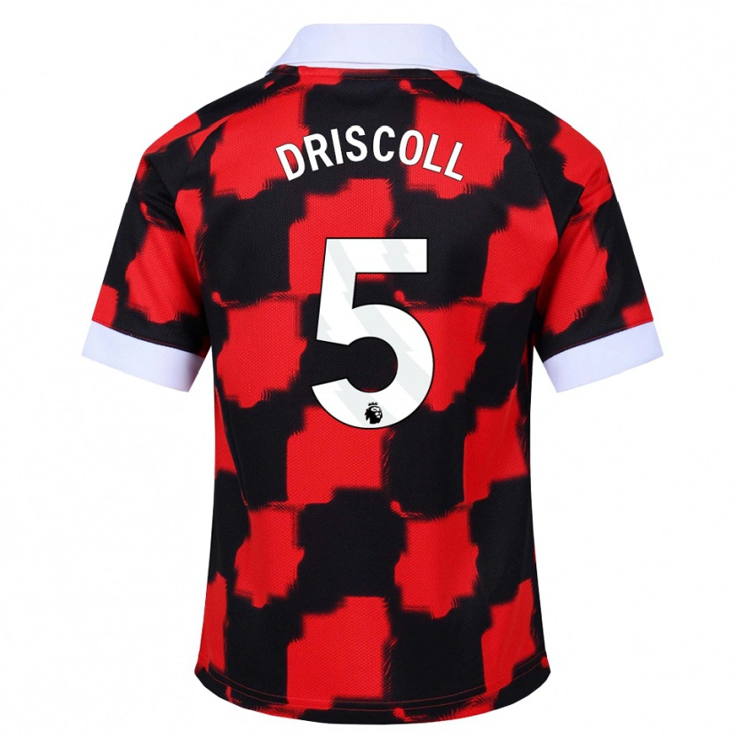 Danxen Dame Teddy Driscoll #5 Rød Hvit Svart Bortetrøye Drakt Trøye 2026/27 Skjorter T-Skjorte