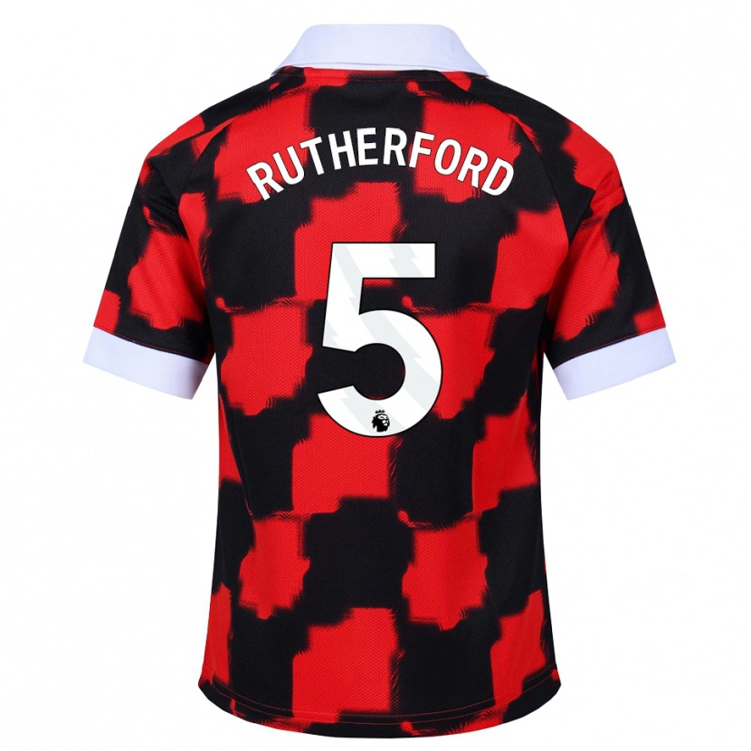 Danxen Dame Leeta Rutherford #5 Rød Hvit Svart Bortetrøye Drakt Trøye 2026/27 Skjorter T-Skjorte
