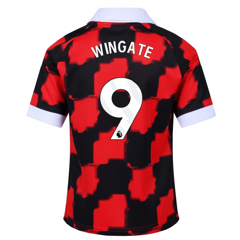 Danxen Dame Tom Wingate #9 Rød Hvit Svart Bortetrøye Drakt Trøye 2026/27 Skjorter T-Skjorte