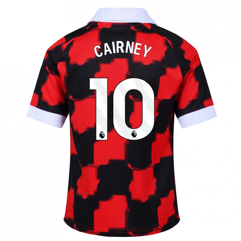Danxen Dame Tom Cairney #10 Rød Hvit Svart Bortetrøye Drakt Trøye 2026/27 Skjorter T-Skjorte