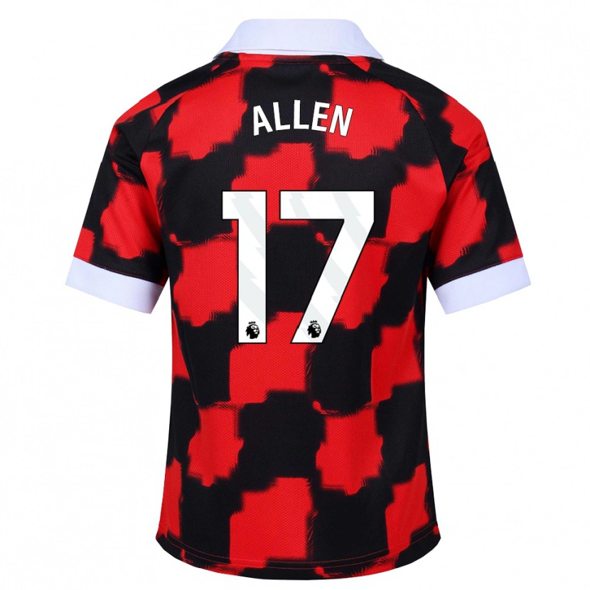Danxen Dame Isaiah Allen #17 Rød Hvit Svart Bortetrøye Drakt Trøye 2026/27 Skjorter T-Skjorte