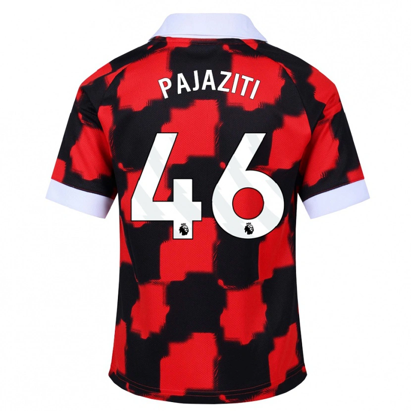 Danxen Dame Adrion Pajaziti #46 Rød Hvit Svart Bortetrøye Drakt Trøye 2026/27 Skjorter T-Skjorte