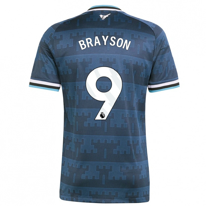 Danxen Dame Joe Brayson #9 Gul Svart Blå Bortetrøye Drakt Trøye 2026/27 Skjorter T-Skjorte