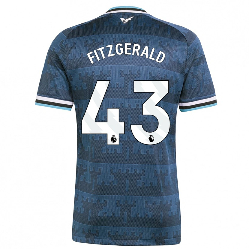 Danxen Dame Kyle Fitzgerald #43 Gul Svart Blå Bortetrøye Drakt Trøye 2026/27 Skjorter T-Skjorte