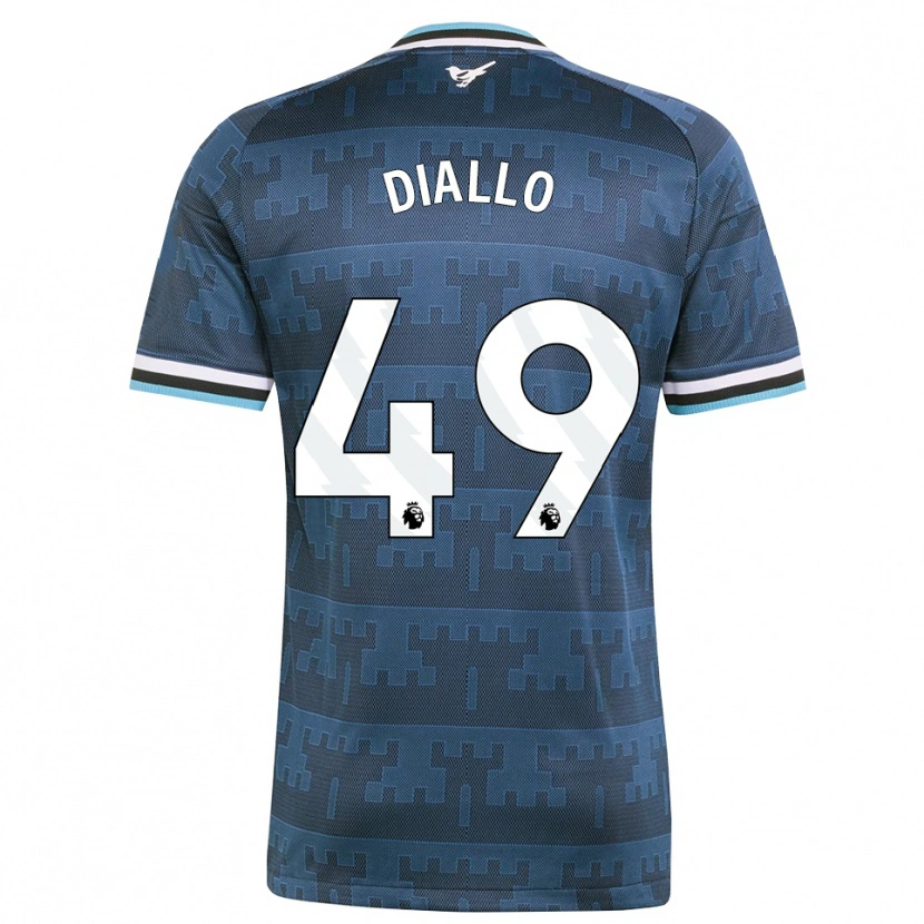 Danxen Dame Amadou Diallo #49 Gul Svart Blå Bortetrøye Drakt Trøye 2026/27 Skjorter T-Skjorte