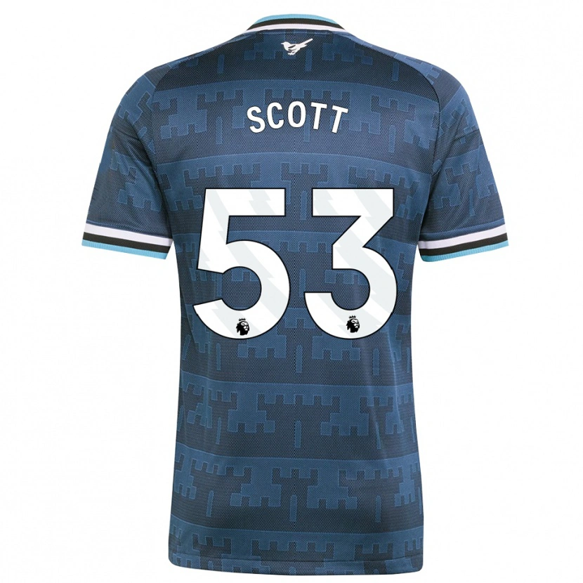 Danxen Dame Joshua Scott #53 Gul Svart Blå Bortetrøye Drakt Trøye 2026/27 Skjorter T-Skjorte
