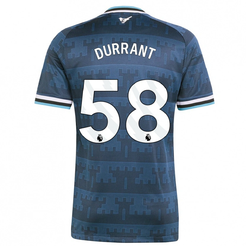 Danxen Dame Jake Durrant #58 Gul Svart Blå Bortetrøye Drakt Trøye 2026/27 Skjorter T-Skjorte