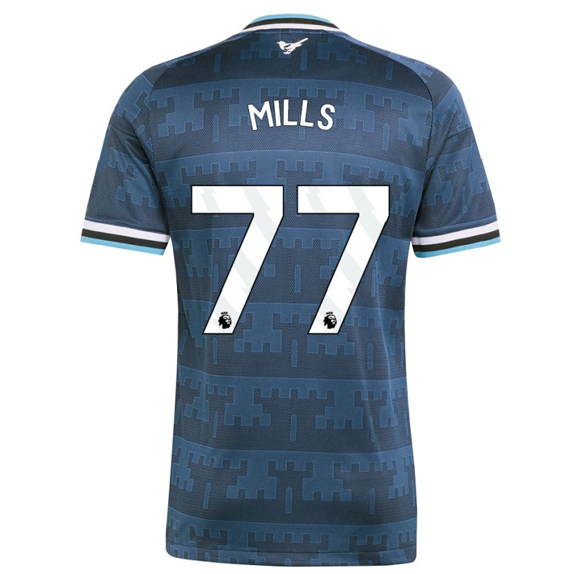 Danxen Dame Michael Mills #77 Gul Svart Blå Bortetrøye Drakt Trøye 2026/27 Skjorter T-Skjorte