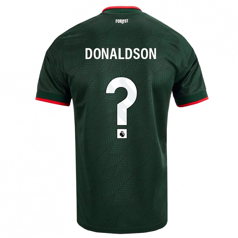 Danxen Dame Mason Donaldson #0 Mørk Grønn Rød Bortetrøye Drakt Trøye 2026/27 Skjorter T-Skjorte