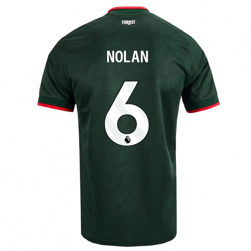 Danxen Dame Sonny Nolan #6 Mørk Grønn Rød Bortetrøye Drakt Trøye 2026/27 Skjorter T-Skjorte