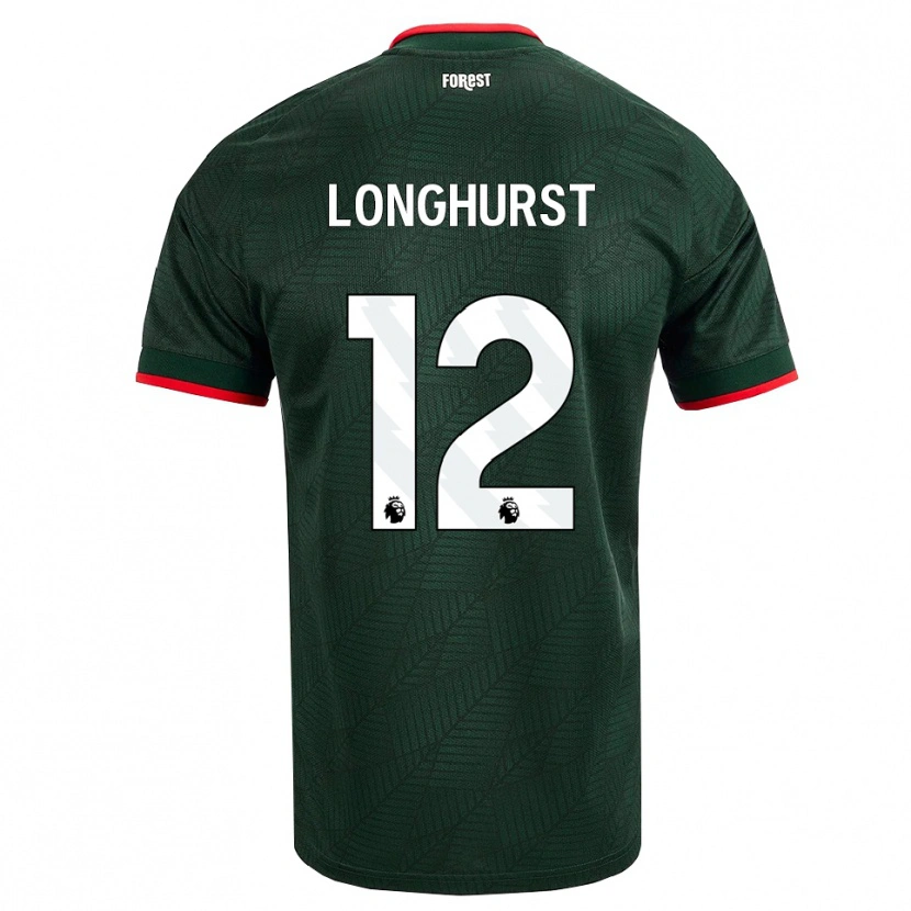 Danxen Dame Kate Longhurst #12 Mørk Grønn Rød Bortetrøye Drakt Trøye 2026/27 Skjorter T-Skjorte