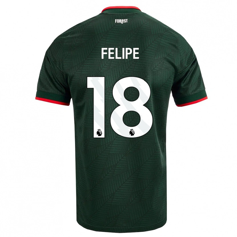 Danxen Dame Felipe #18 Mørk Grønn Rød Bortetrøye Drakt Trøye 2026/27 Skjorter T-Skjorte