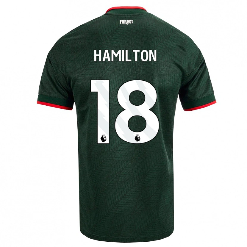 Danxen Dame Caragh Hamilton #18 Mørk Grønn Rød Bortetrøye Drakt Trøye 2026/27 Skjorter T-Skjorte