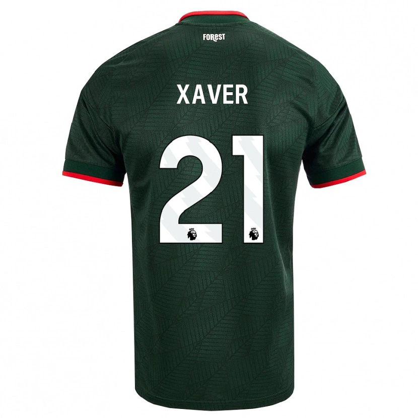 Danxen Dame Xaver Schlager #21 Mørk Grønn Rød Bortetrøye Drakt Trøye 2026/27 Skjorter T-Skjorte