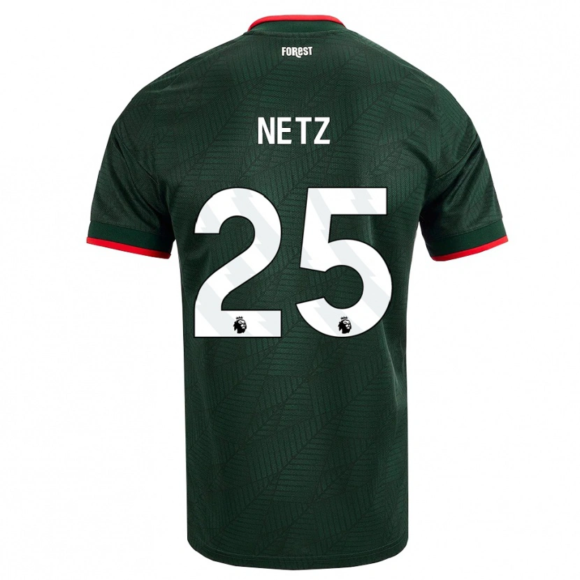 Danxen Dame Luca Netz #25 Mørk Grønn Rød Bortetrøye Drakt Trøye 2026/27 Skjorter T-Skjorte