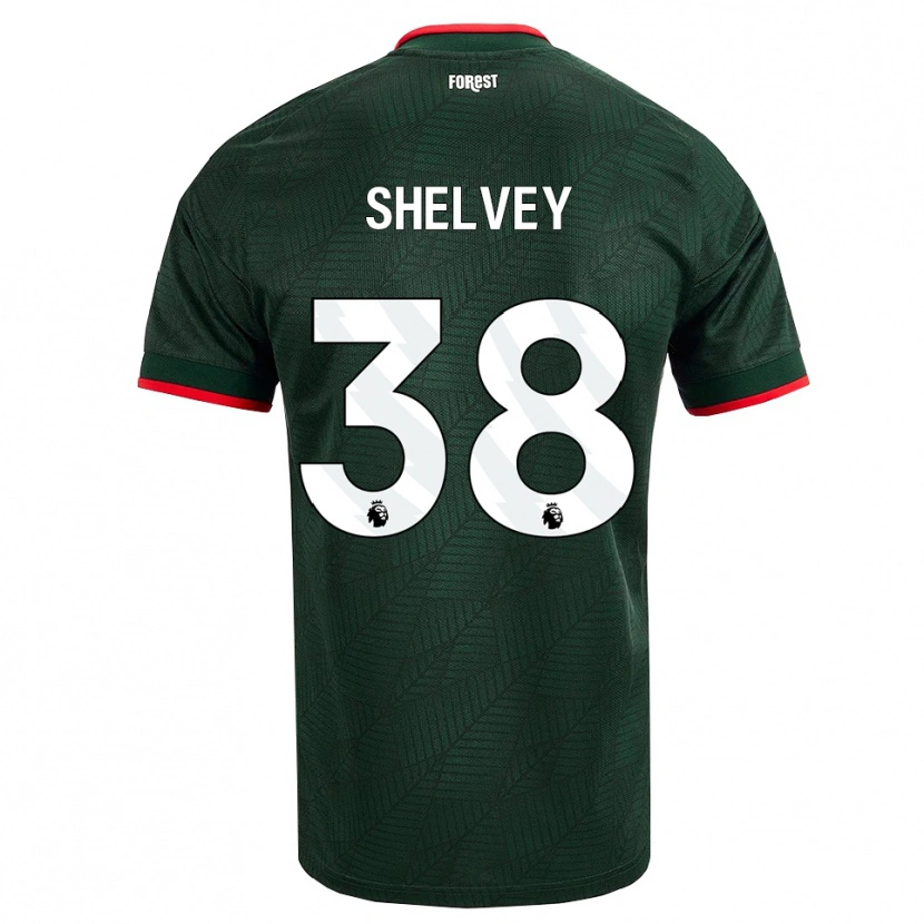 Danxen Dame George Shelvey #38 Mørk Grønn Rød Bortetrøye Drakt Trøye 2026/27 Skjorter T-Skjorte