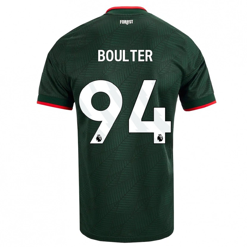 Danxen Dame Evan Boulter #94 Mørk Grønn Rød Bortetrøye Drakt Trøye 2026/27 Skjorter T-Skjorte