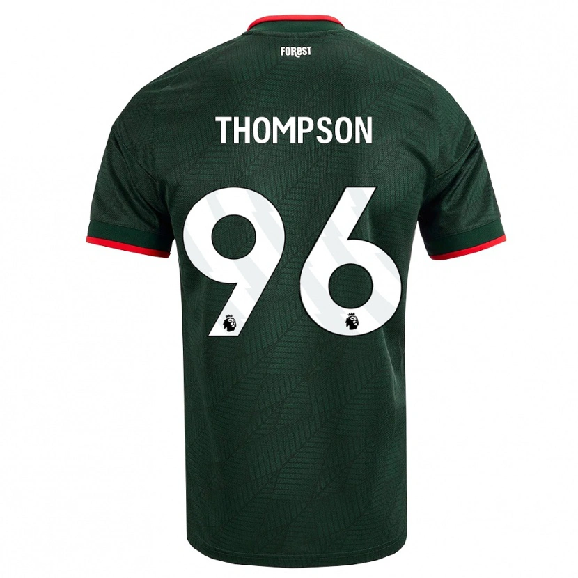 Danxen Dame Kalum Thompson #96 Mørk Grønn Rød Bortetrøye Drakt Trøye 2026/27 Skjorter T-Skjorte