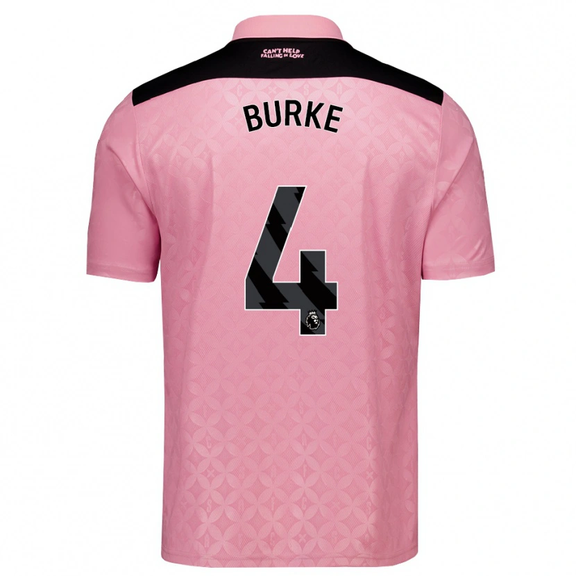Danxen Dame Marshall Burke #4 Lys Rosa Svart Bortetrøye Drakt Trøye 2026/27 Skjorter T-Skjorte