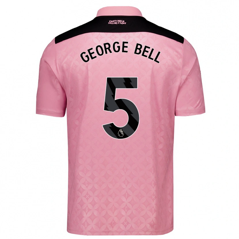 Danxen Dame George Bell #5 Lys Rosa Svart Bortetrøye Drakt Trøye 2026/27 Skjorter T-Skjorte