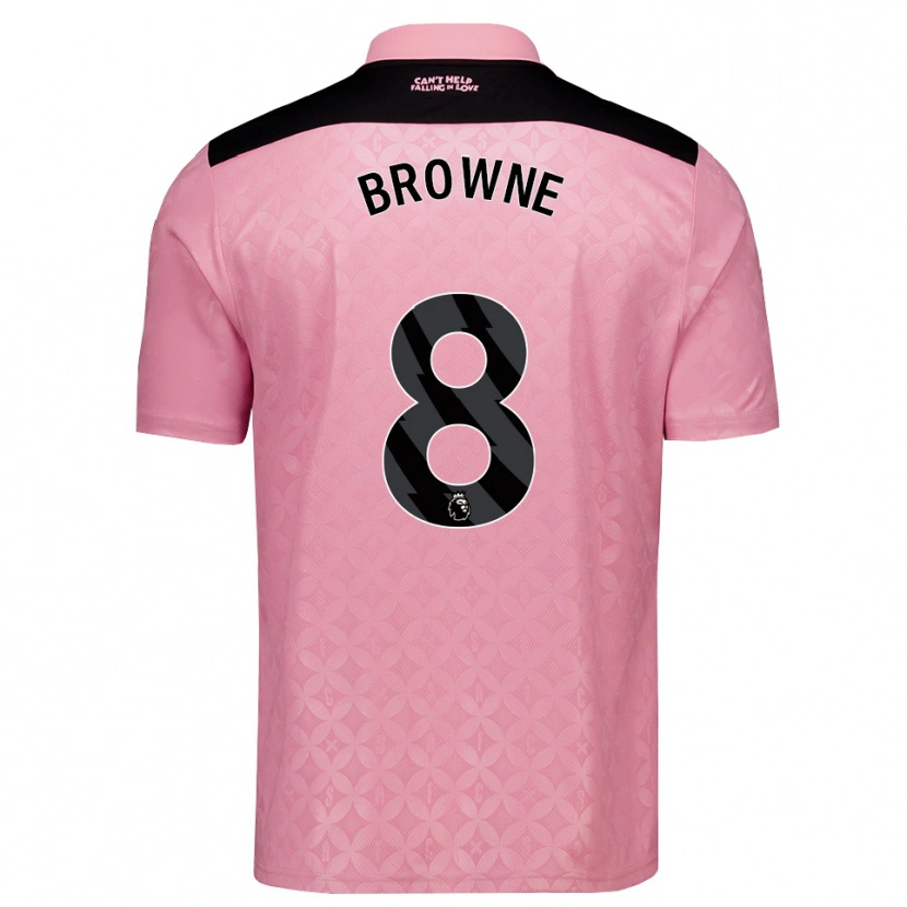 Danxen Dame Alan Browne #8 Lys Rosa Svart Bortetrøye Drakt Trøye 2026/27 Skjorter T-Skjorte