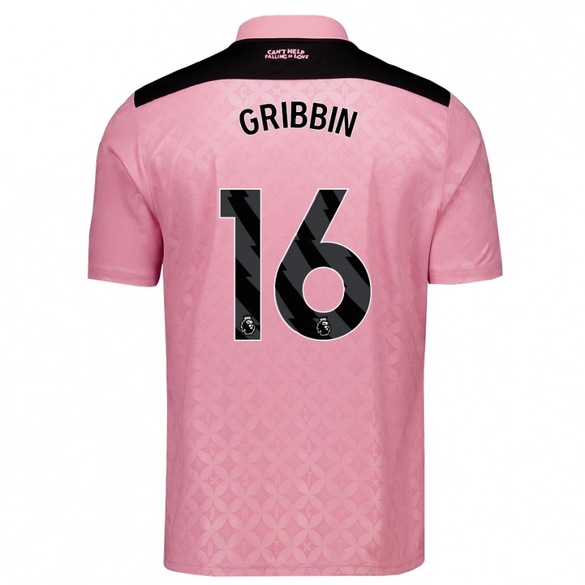 Danxen Dame Lewis Gribbin #16 Lys Rosa Svart Bortetrøye Drakt Trøye 2026/27 Skjorter T-Skjorte