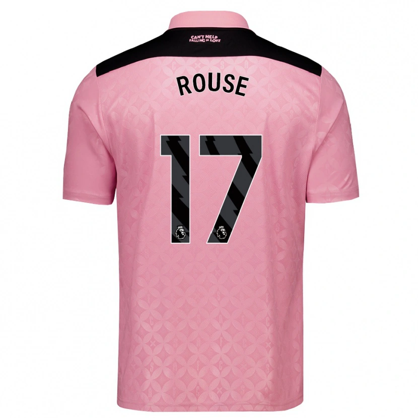 Danxen Dame Mollie Rouse #17 Lys Rosa Svart Bortetrøye Drakt Trøye 2026/27 Skjorter T-Skjorte