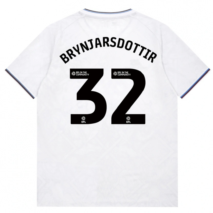 Danxen Dame Dagny Brynjarsdottir #32 Burgunder Hvit Bortetrøye Drakt Trøye 2026/27 Skjorter T-Skjorte