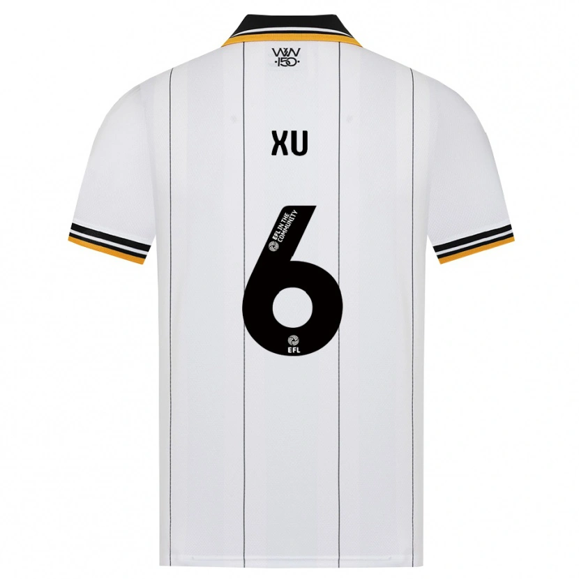 Danxen Dame Bin Xu #6 Oransje Hvit Svart Bortetrøye Drakt Trøye 2026/27 Skjorter T-Skjorte