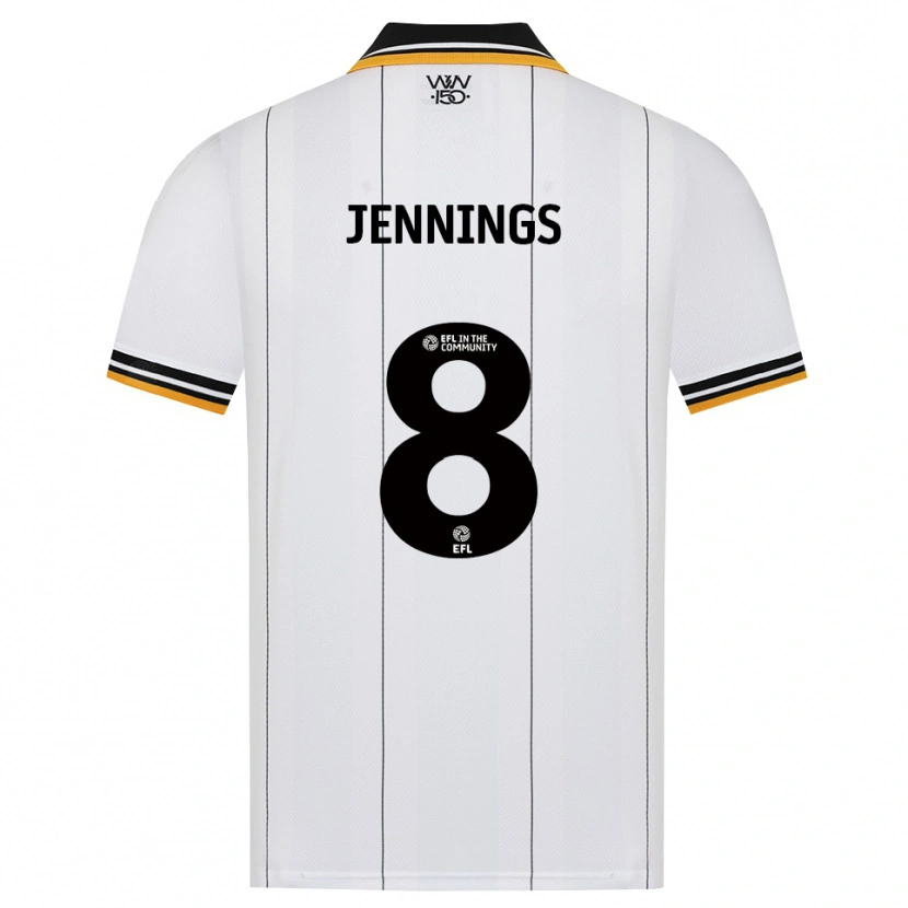 Danxen Dame Shannie Jennings #8 Oransje Hvit Svart Bortetrøye Drakt Trøye 2026/27 Skjorter T-Skjorte