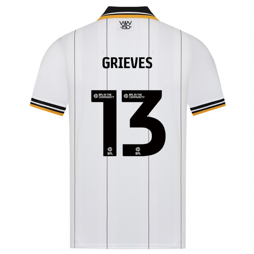 Danxen Dame Xander Grieves #13 Oransje Hvit Svart Bortetrøye Drakt Trøye 2026/27 Skjorter T-Skjorte