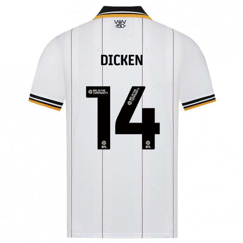 Danxen Dame Amy Dicken #14 Oransje Hvit Svart Bortetrøye Drakt Trøye 2026/27 Skjorter T-Skjorte