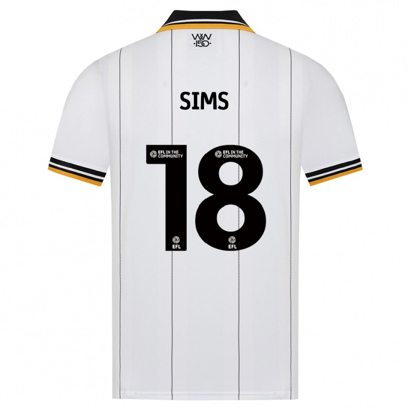 Danxen Dame Amy Sims #18 Oransje Hvit Svart Bortetrøye Drakt Trøye 2026/27 Skjorter T-Skjorte