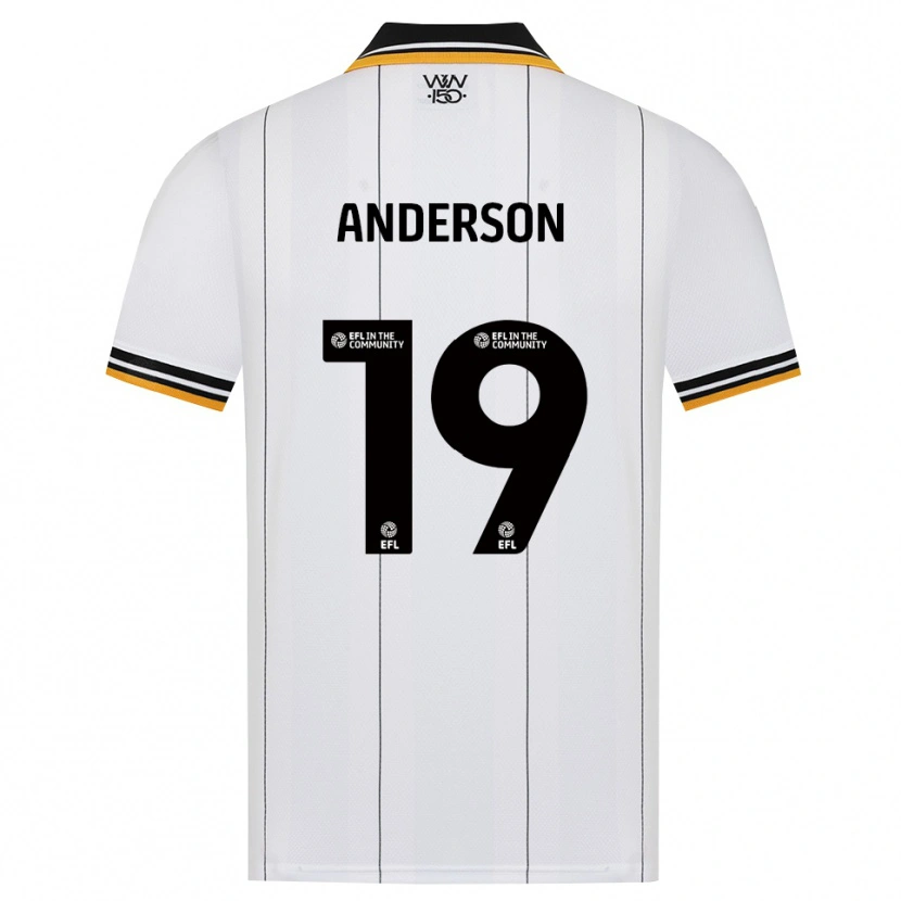Danxen Dame Becky Anderson #19 Oransje Hvit Svart Bortetrøye Drakt Trøye 2026/27 Skjorter T-Skjorte