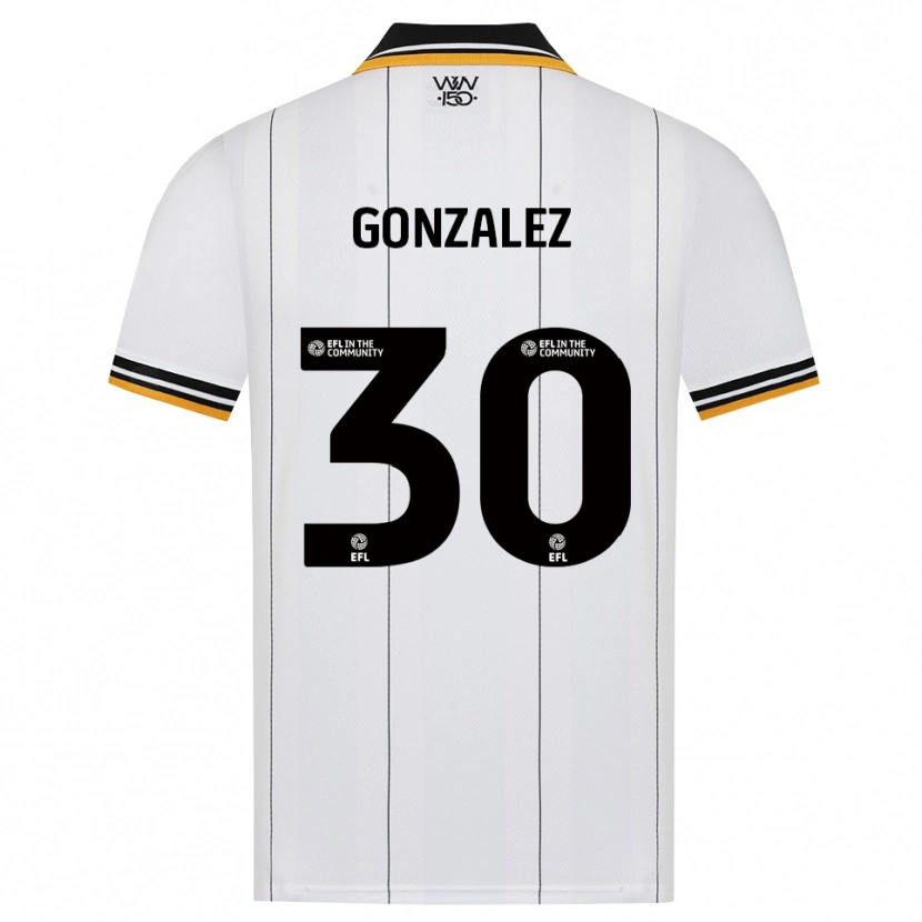 Danxen Dame Enso González #30 Oransje Hvit Svart Bortetrøye Drakt Trøye 2026/27 Skjorter T-Skjorte