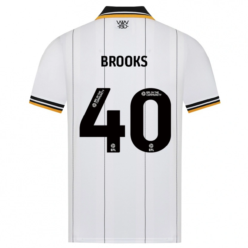 Danxen Dame Alfie Brooks #40 Oransje Hvit Svart Bortetrøye Drakt Trøye 2026/27 Skjorter T-Skjorte