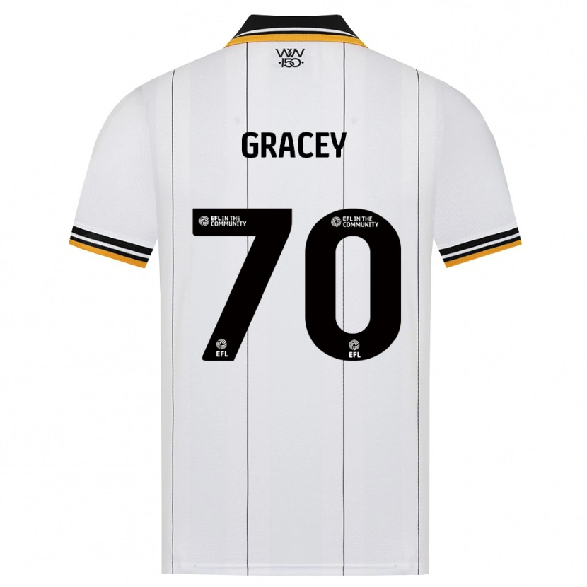 Danxen Dame Josh Gracey #70 Oransje Hvit Svart Bortetrøye Drakt Trøye 2026/27 Skjorter T-Skjorte