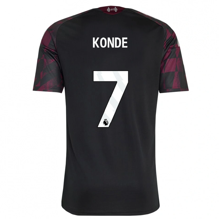 Danxen Dame Isaac Konde #7 Svart Hvit Lilla Tredje Sett Drakt Trøye 2026/27 Skjorter T-Skjorte