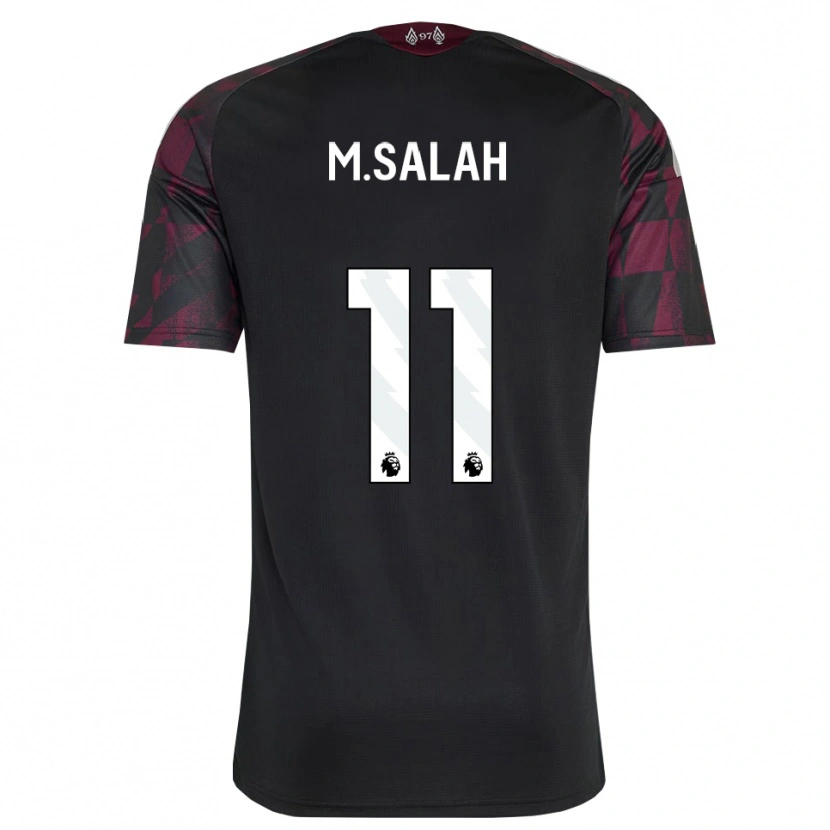 Danxen Dame Mohamed Salah #11 Svart Hvit Lilla Tredje Sett Drakt Trøye 2026/27 Skjorter T-Skjorte
