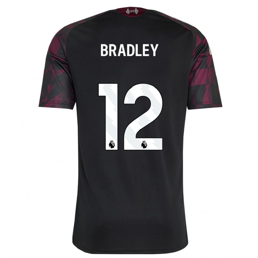 Danxen Dame Conor Bradley #12 Svart Hvit Lilla Tredje Sett Drakt Trøye 2026/27 Skjorter T-Skjorte