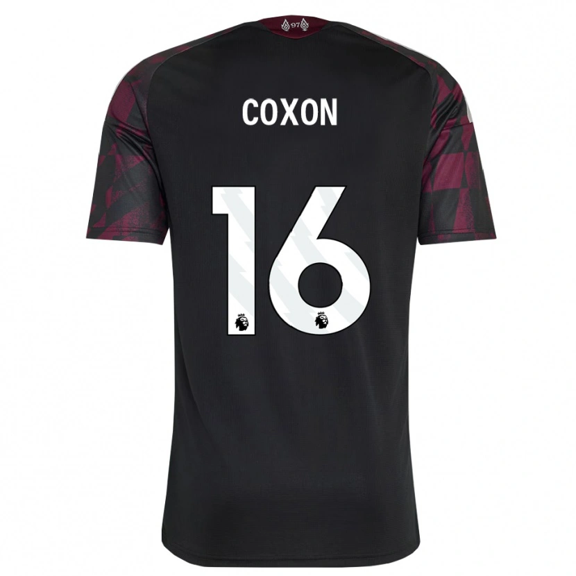 Danxen Dame Zak Coxon #16 Svart Hvit Lilla Tredje Sett Drakt Trøye 2026/27 Skjorter T-Skjorte
