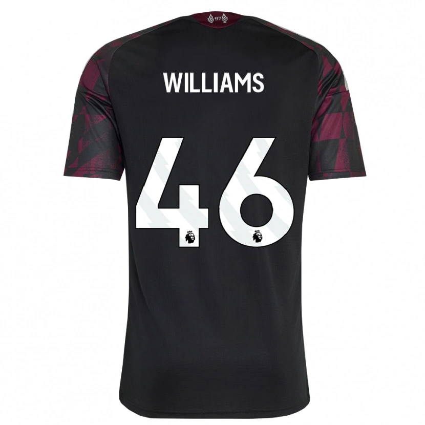 Danxen Dame Rhys Williams #46 Svart Hvit Lilla Tredje Sett Drakt Trøye 2026/27 Skjorter T-Skjorte