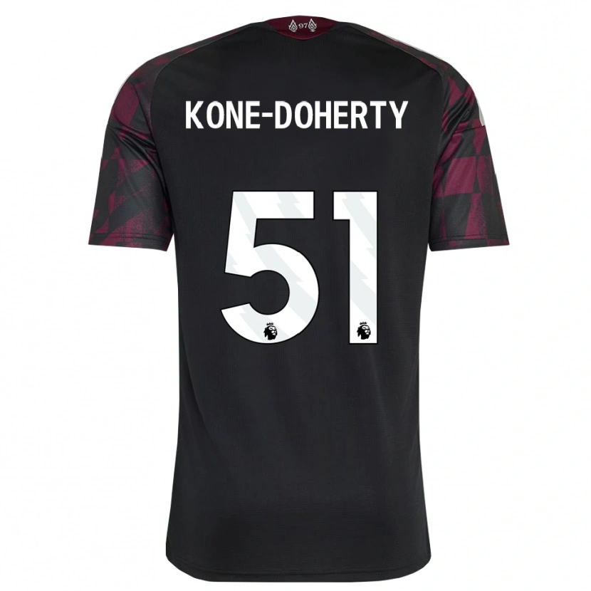 Danxen Dame Trent Kone-Doherty #51 Svart Hvit Lilla Tredje Sett Drakt Trøye 2026/27 Skjorter T-Skjorte