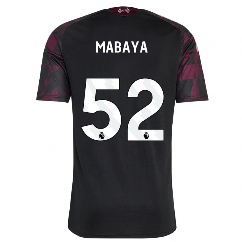Danxen Dame Isaac Mabaya #52 Svart Hvit Lilla Tredje Sett Drakt Trøye 2026/27 Skjorter T-Skjorte