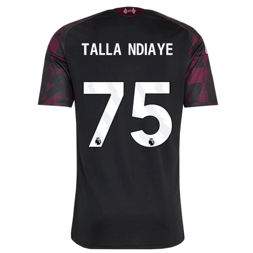 Danxen Dame Mor Talla Ndiaye #75 Svart Hvit Lilla Tredje Sett Drakt Trøye 2026/27 Skjorter T-Skjorte