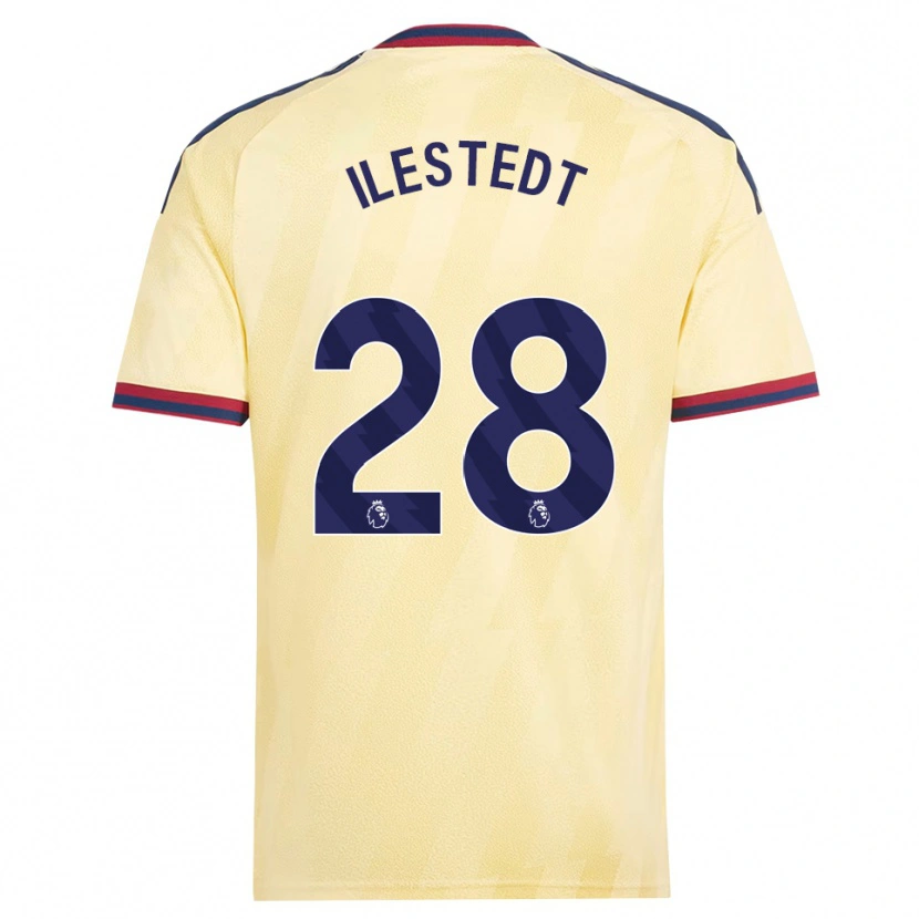 Danxen Dame Amanda Ilestedt #28 Lett Gul Midnattblå Tredje Sett Drakt Trøye 2026/27 Skjorter T-Skjorte