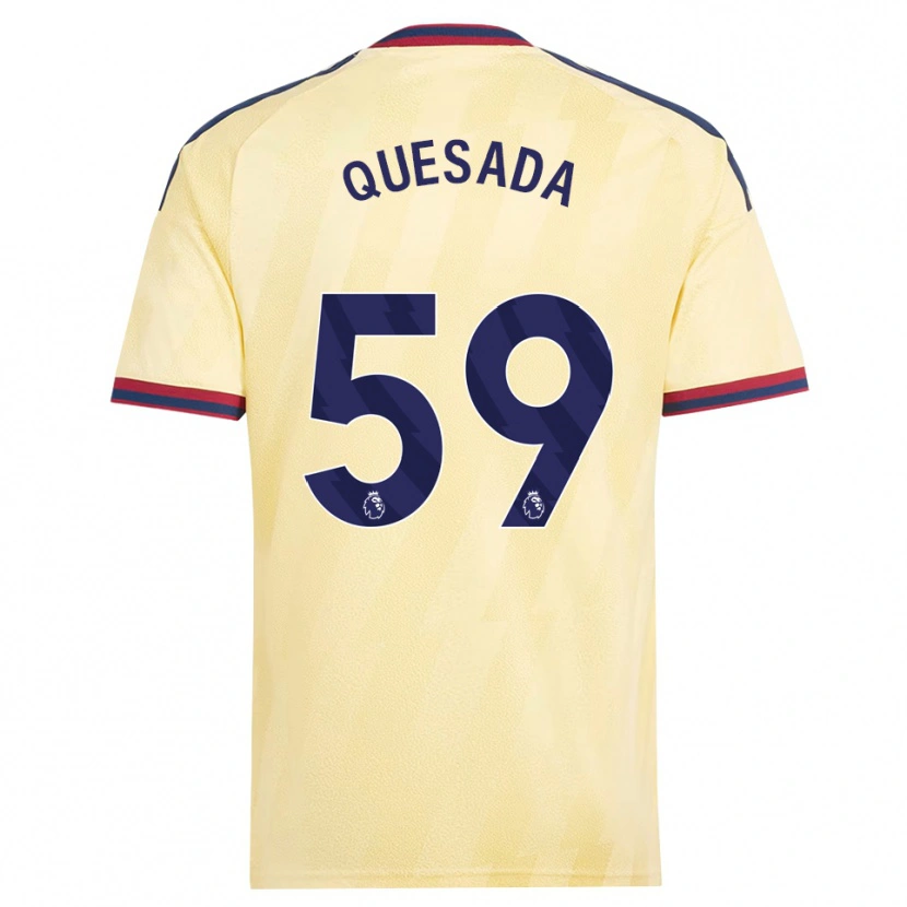 Danxen Dame Elián Quesada #59 Lett Gul Midnattblå Tredje Sett Drakt Trøye 2026/27 Skjorter T-Skjorte