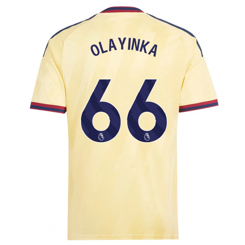 Danxen Dame James Olayinka #66 Lett Gul Midnattblå Tredje Sett Drakt Trøye 2026/27 Skjorter T-Skjorte