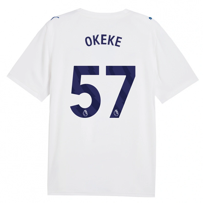 Danxen Dame Michael Okeke #57 Marineblå Hvit Tredje Sett Drakt Trøye 2026/27 Skjorter T-Skjorte